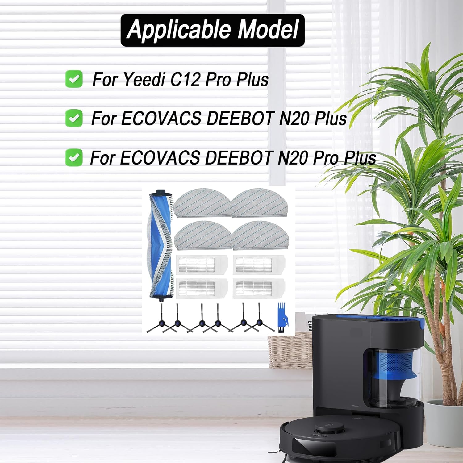 DEEBOT N20 Plus Replacement Part Kit 16 Pcs