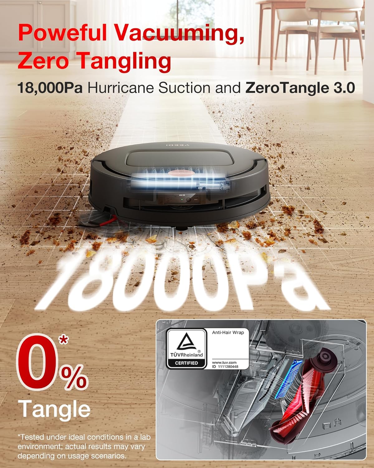 Yeedi M14 Plus Robot Vacuum and Mop with OZMO Roller
