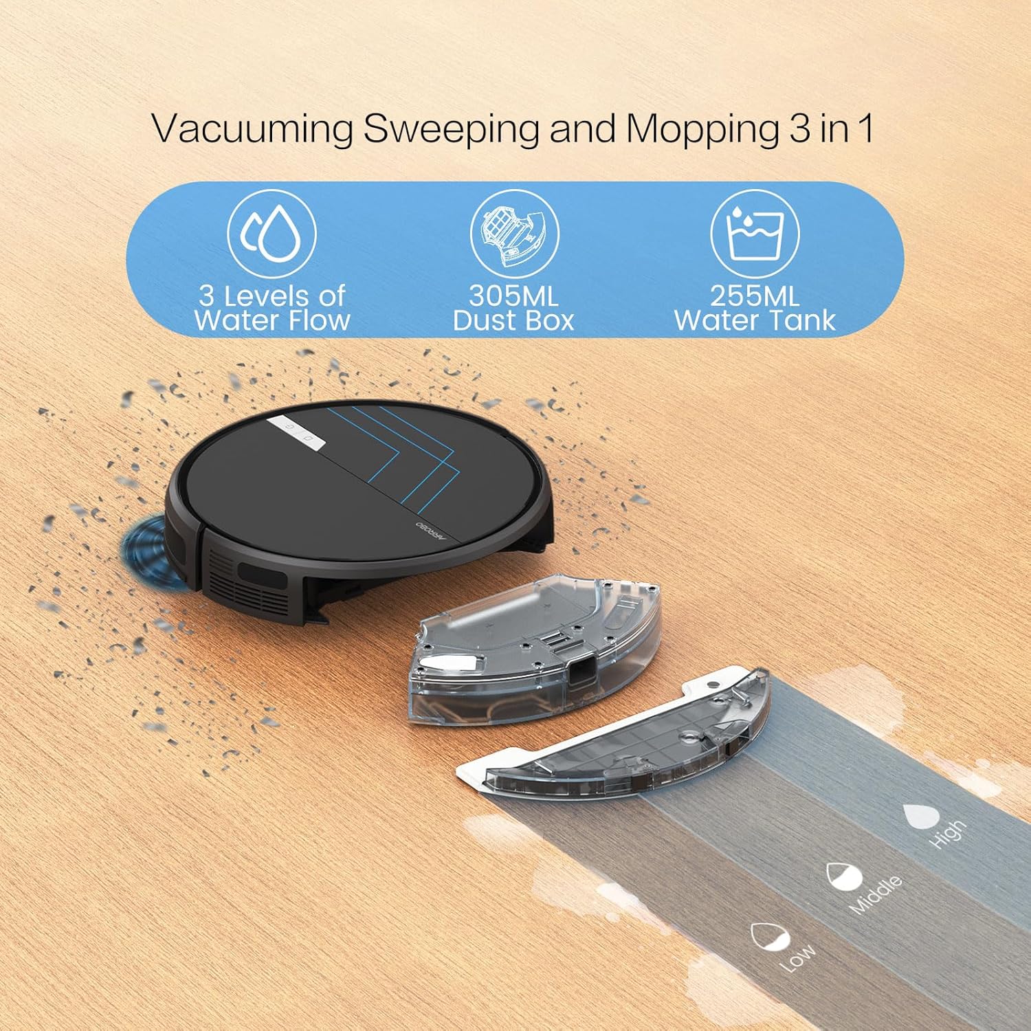 AIRROBO P30 Robot Vacuum and Mop 3-in-1