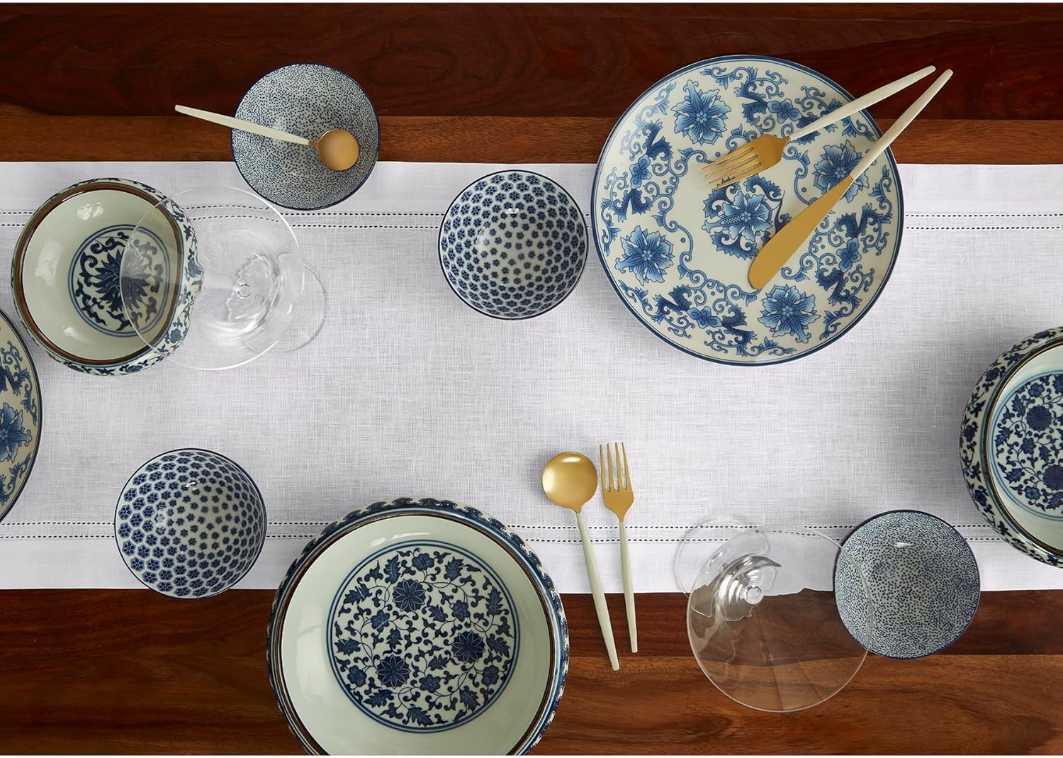 Solino Home Linen White Table Runner 72 Inches Long
