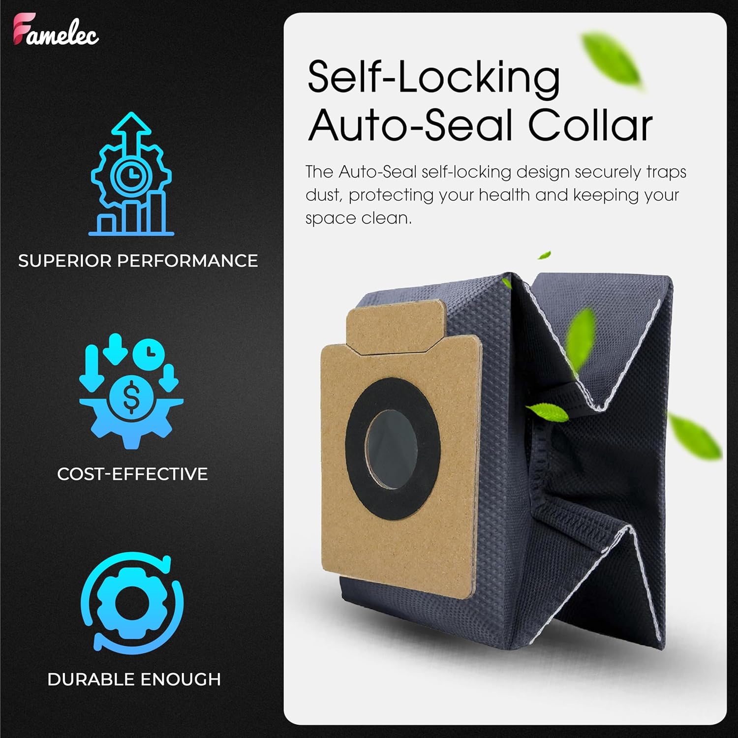 FAMELEC Dust Bag Replacement for Eufy X10 Pro Omni