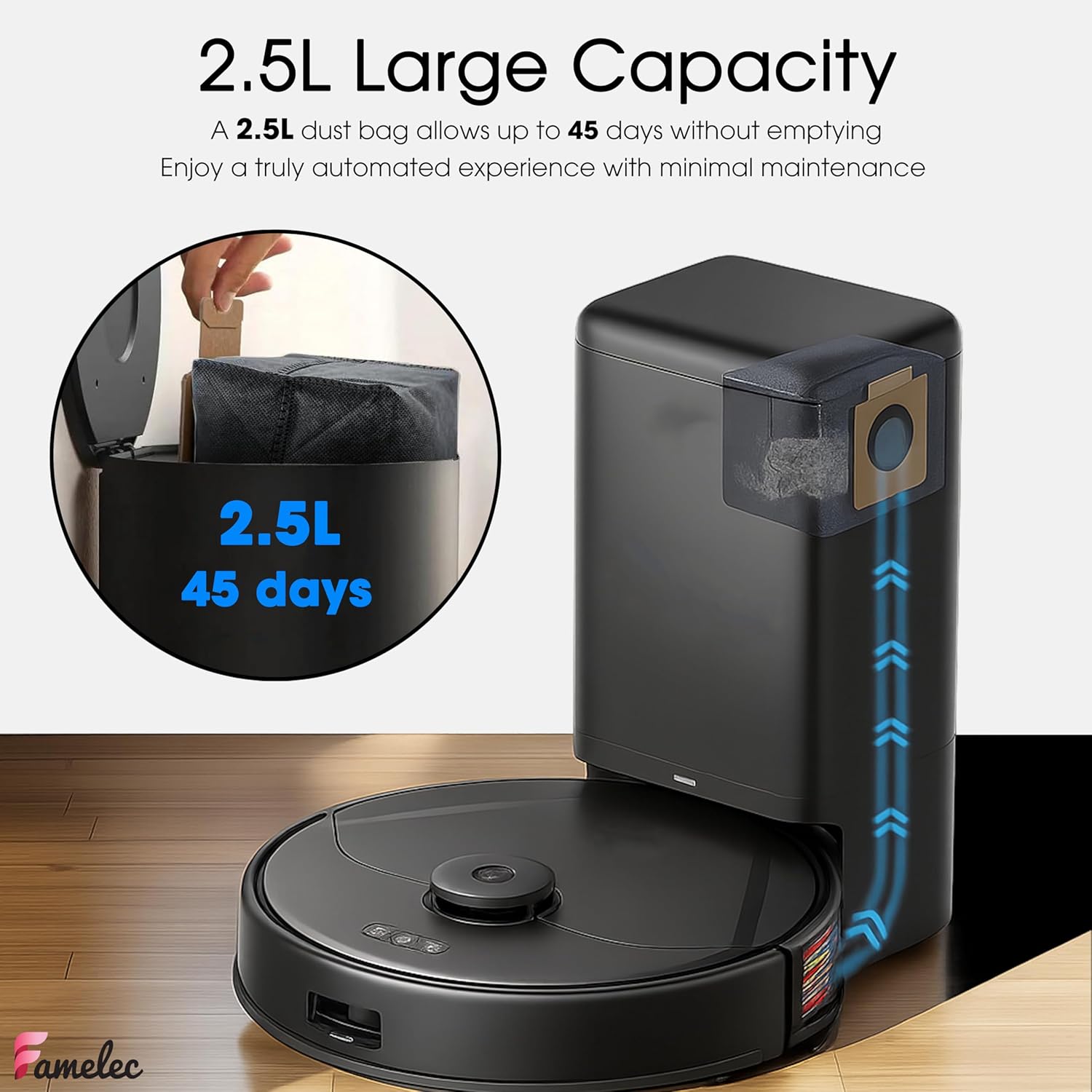 FAMELEC Dust Bag Replacement for Eufy X10 Pro Omni