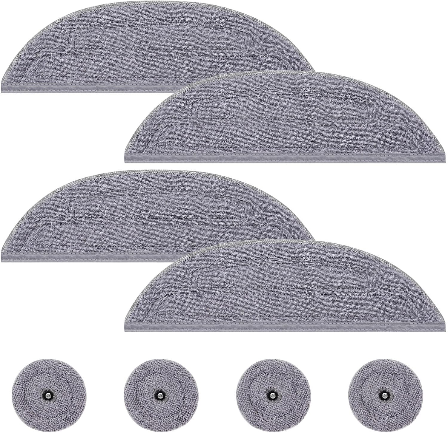VIEWALL 4 Pack Mop Cloths Compatible with Roborock S8 Max Ultra