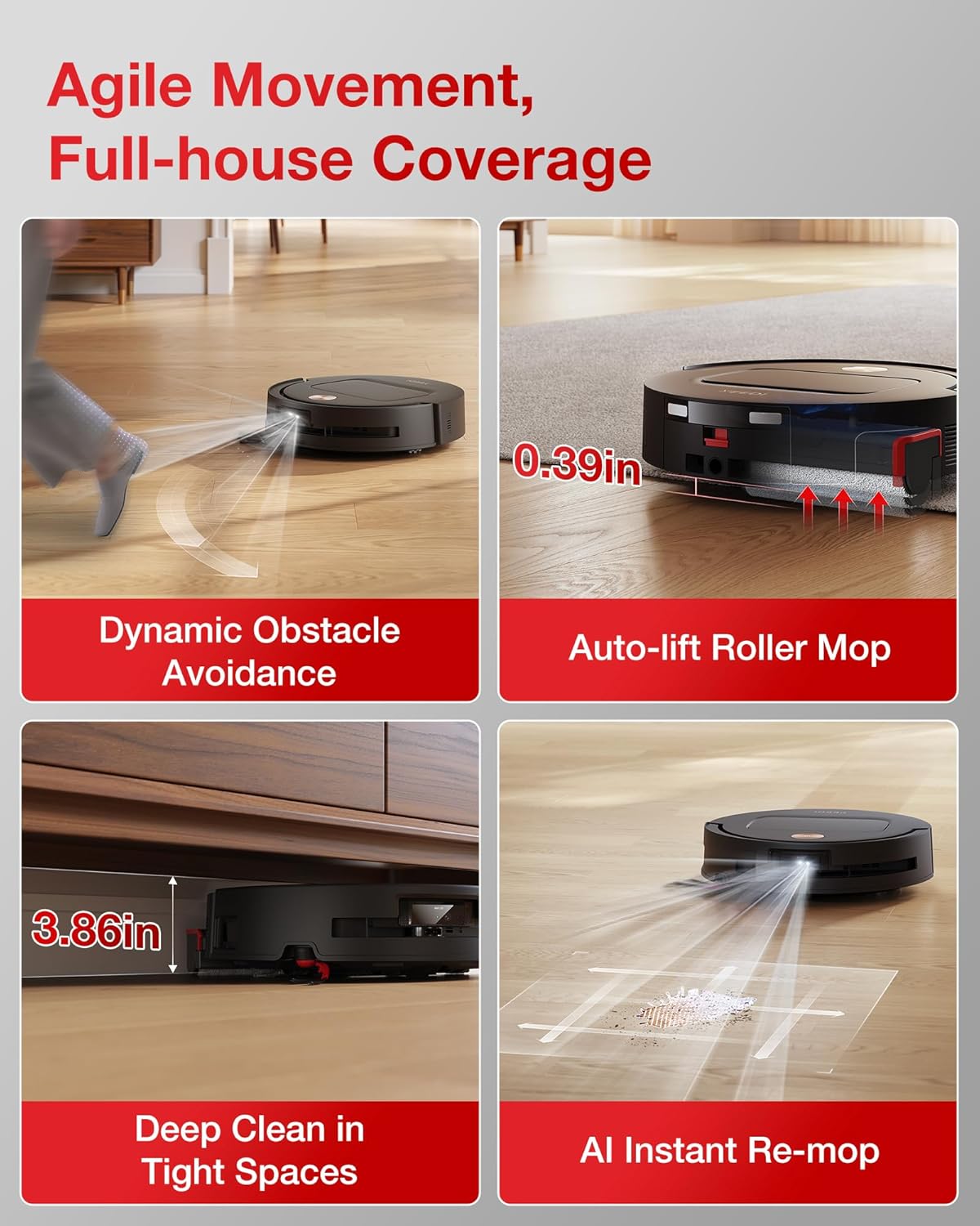 Yeedi M14 Plus Robot Vacuum and Mop with OZMO Roller