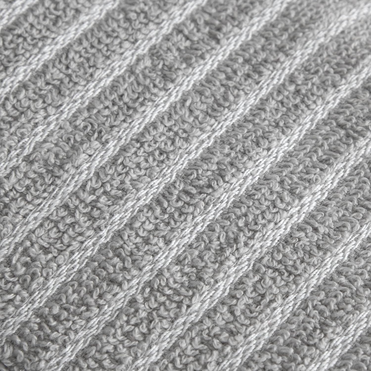 Ritz Horizontal Stripe Bar Mop Cloth Set Gray 6 Piece