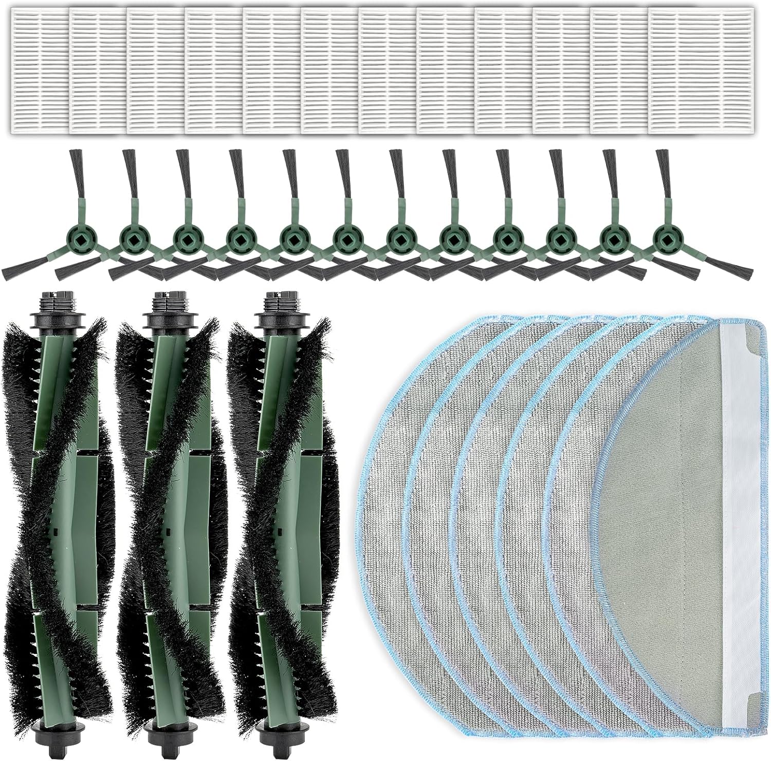 33 Pack Y0140 Replacement Parts for iRobot Roomba Vacuum and Mop Combo