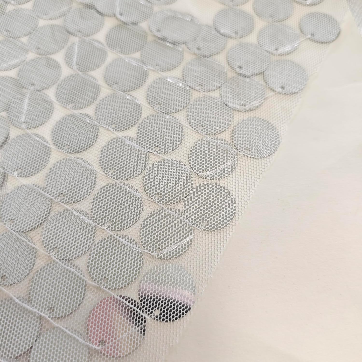 JYFLZQ Silver Sequin Table Runner 12x108 Inch 1 Pack
