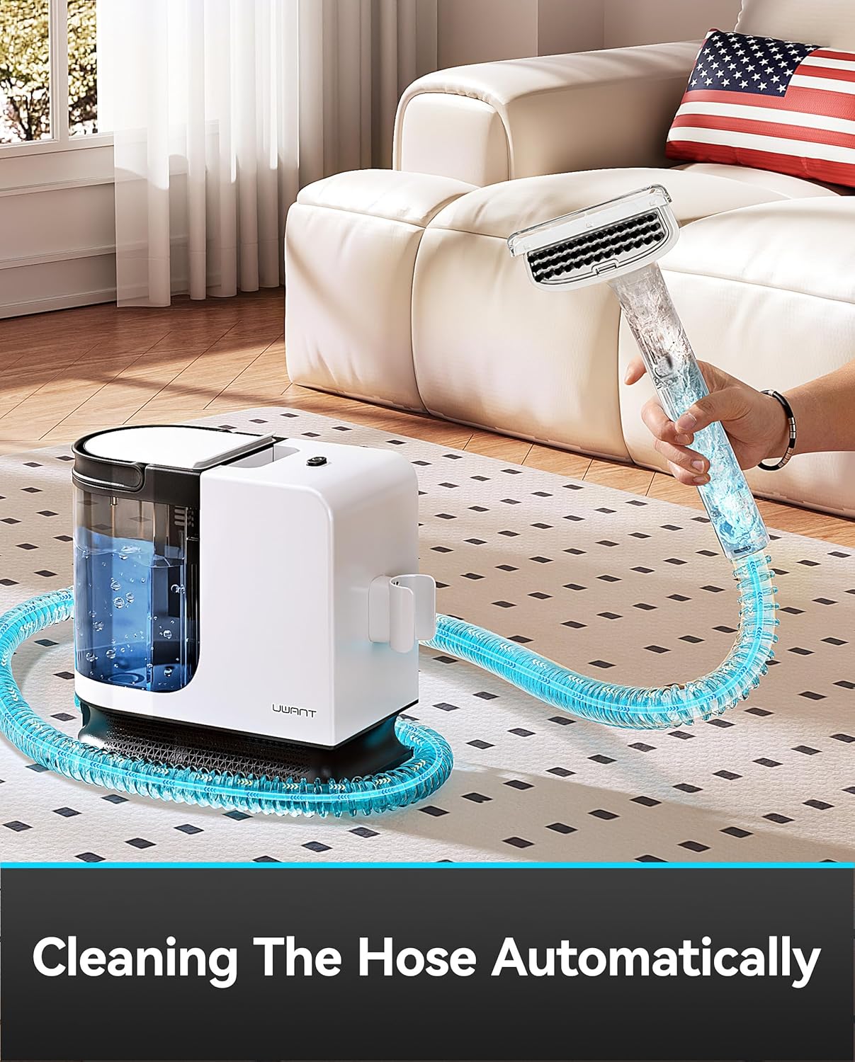 Uwant Portable Carpet Cleaner with 12KPa Suction