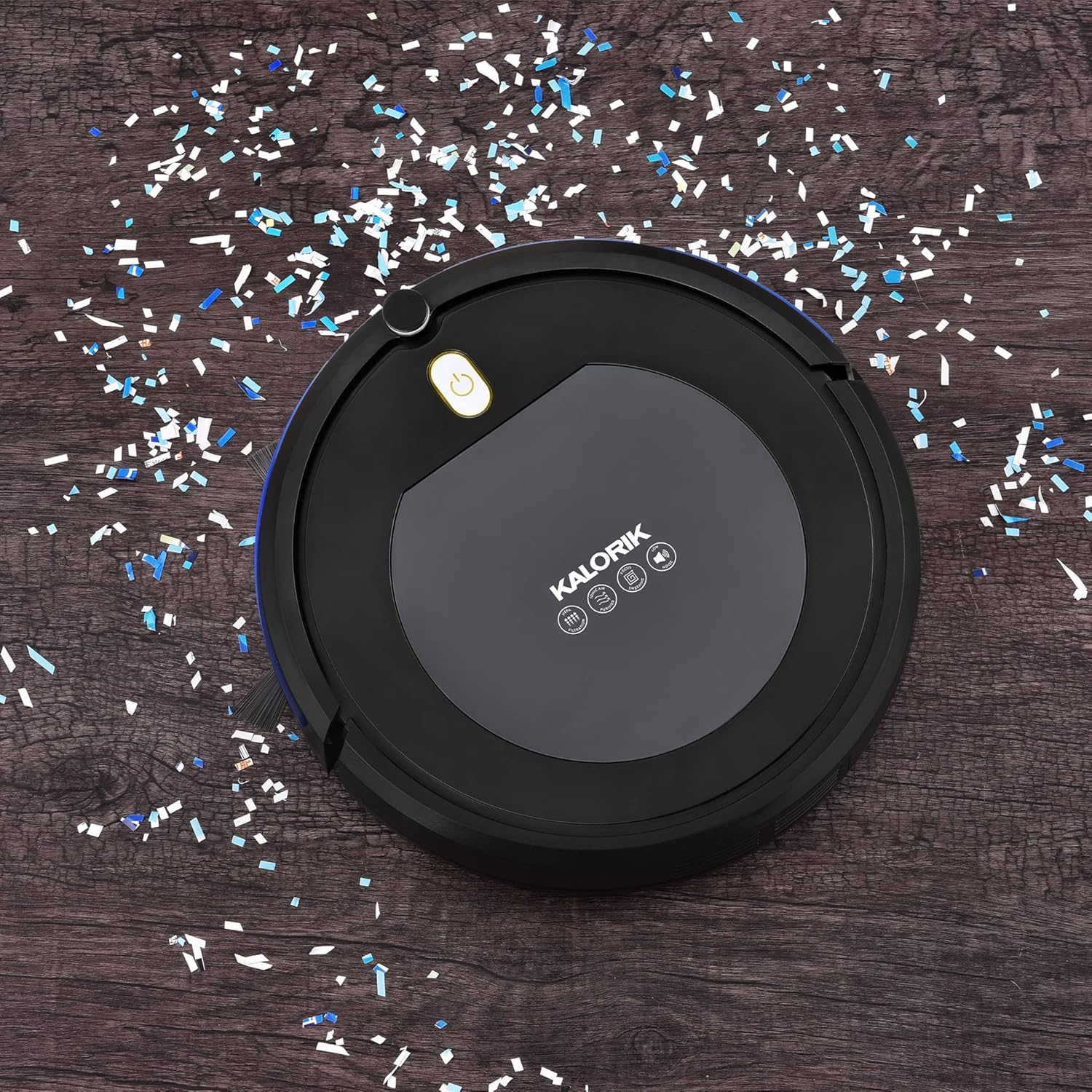 Kalorik Home Ionic Pure Air Rechargeable Robot Vacuum Black Gray