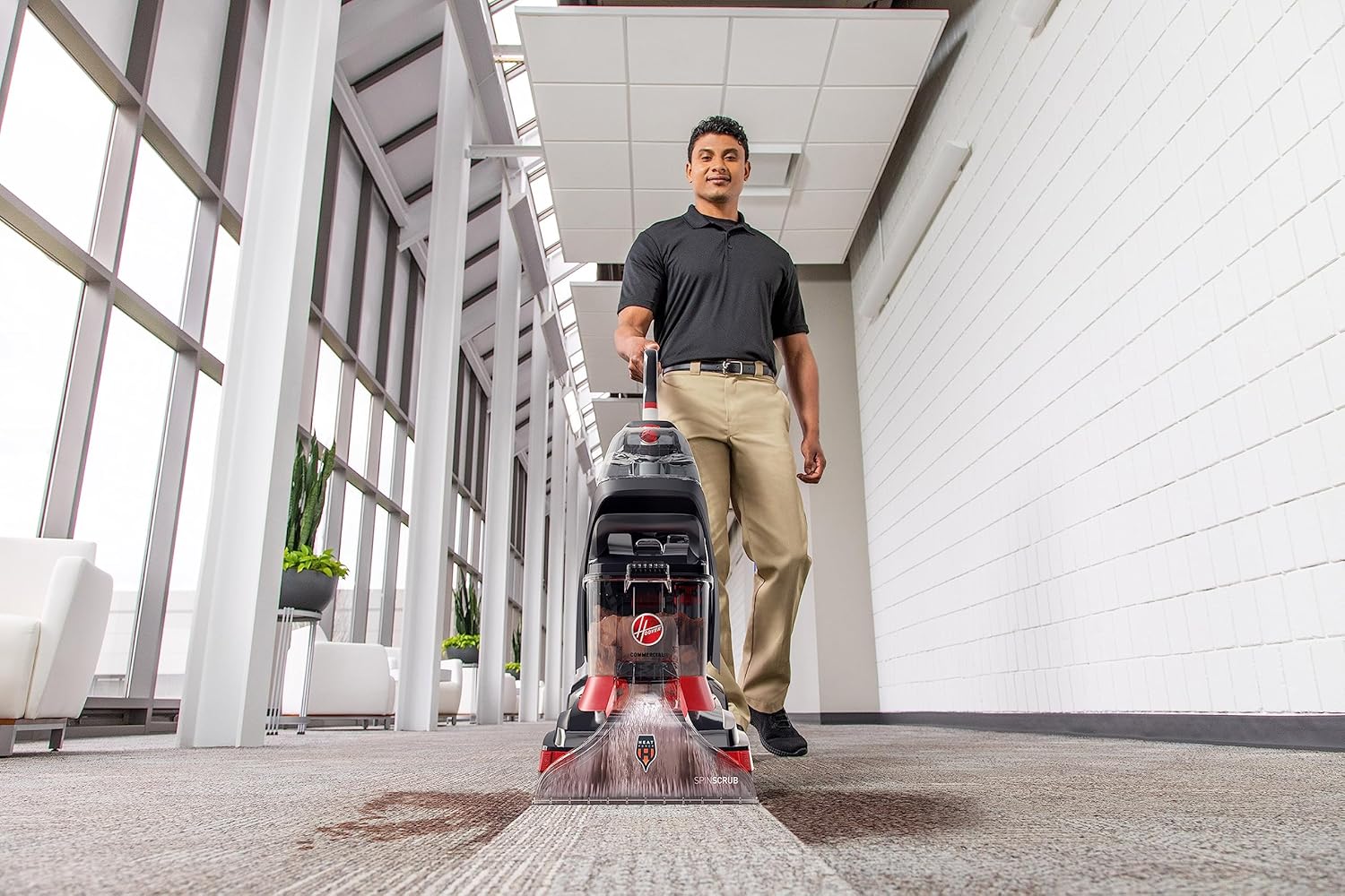 Hoover Commercial PowerScrub XL Spot Extractor Black