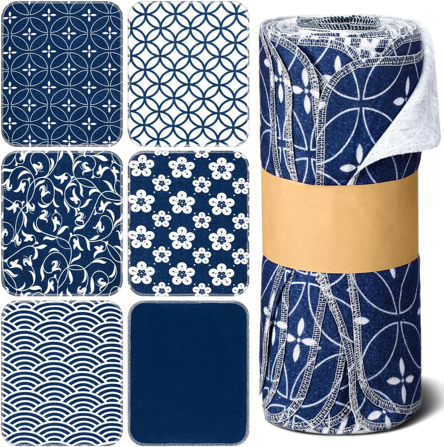 36 Count Reusable Cotton Cleaning Cloths for Home Kitchen and Bathroom