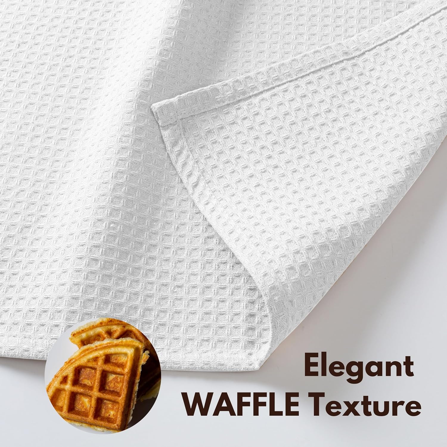 Native Fab Waffle Dish Cloths 18 Pack - 12x12 White