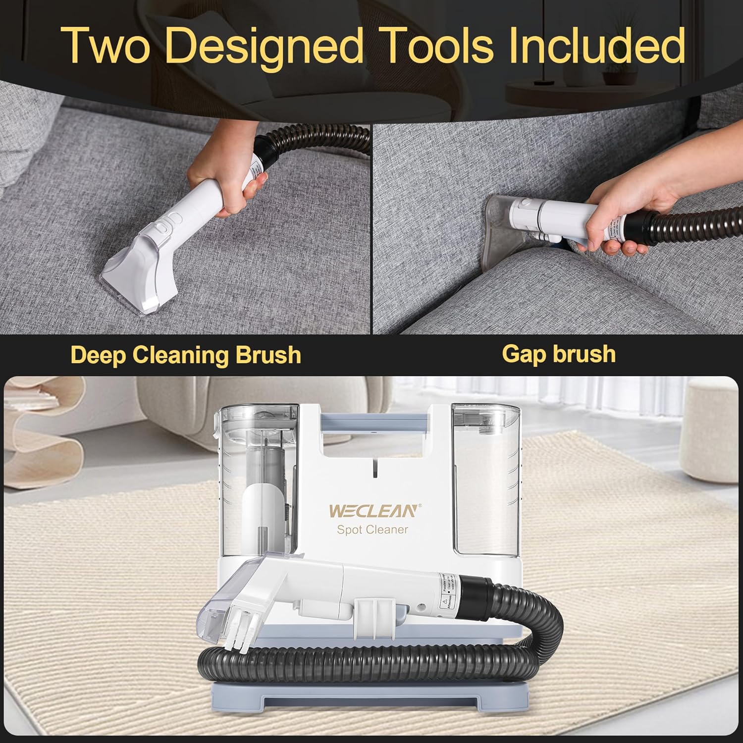 WECLEAN C1 Portable Carpet Cleaner for Deep Cleaning