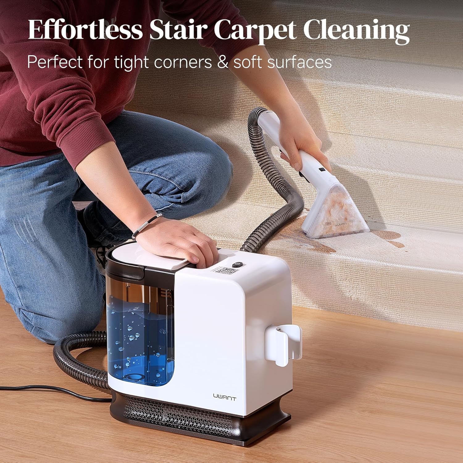Uwant Portable Carpet Cleaner with 12000Pa Suction