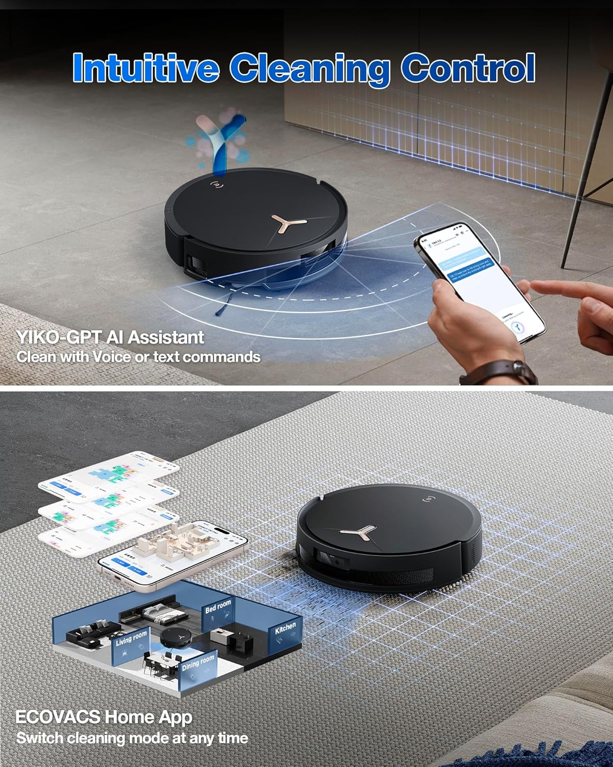 ECOVACS DEEBOT T50 MAX PRO Omni Robot Vacuum and Mop