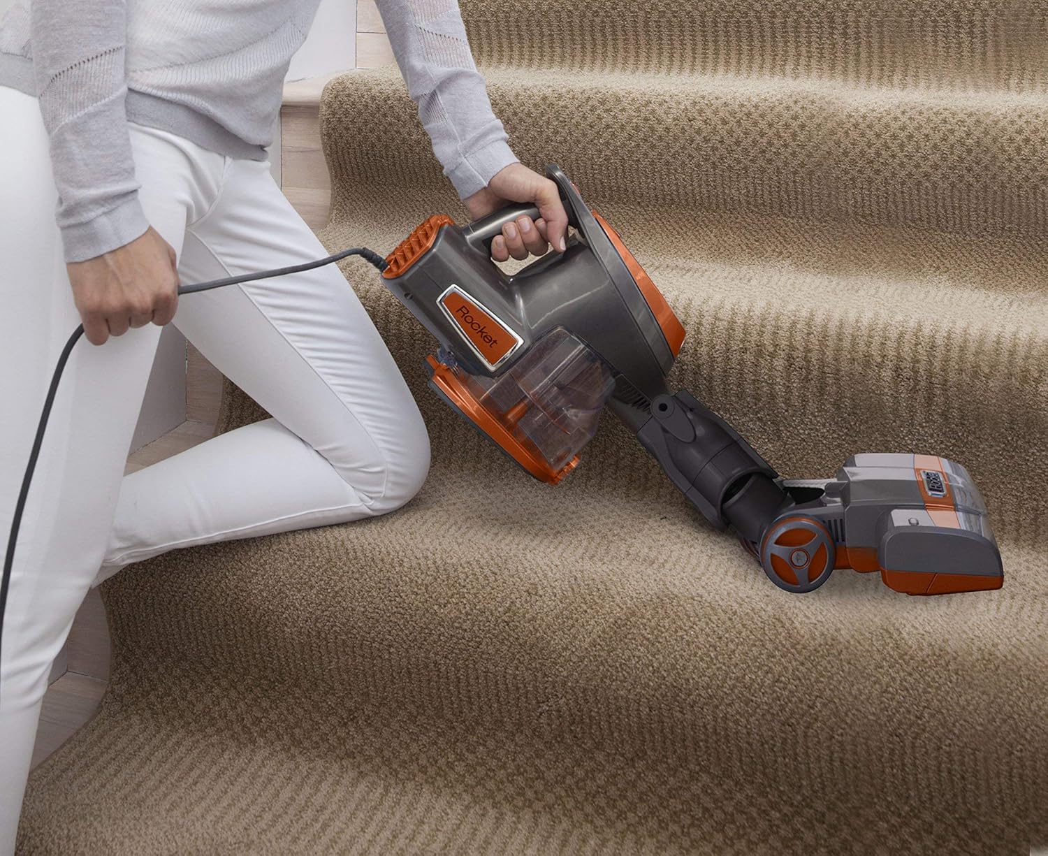 Shark Rocket HV302 Corded Bagless Vacuum Orange Renewed