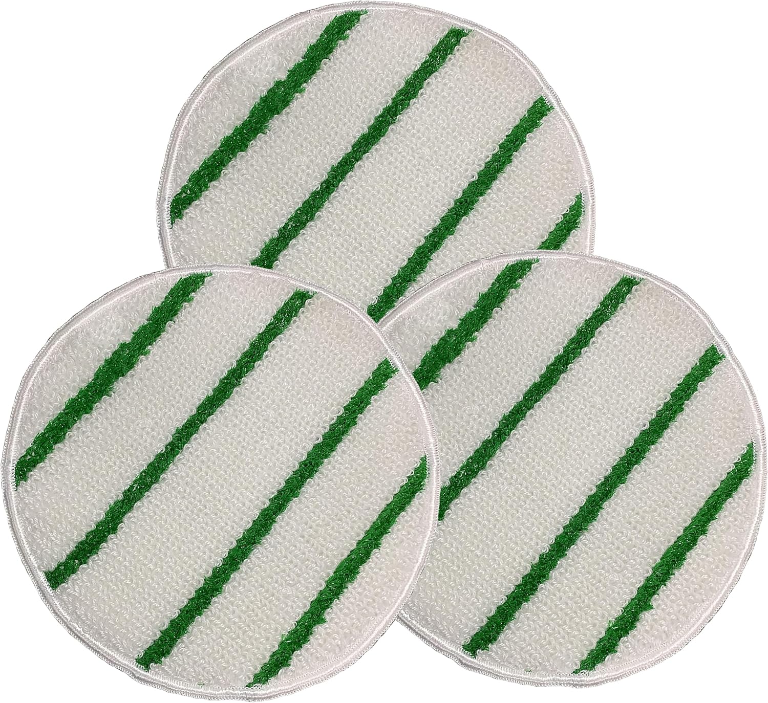 Commercial Grade Low Profile Synthetic Carpet Bonnet 17 Inch 3 Pack