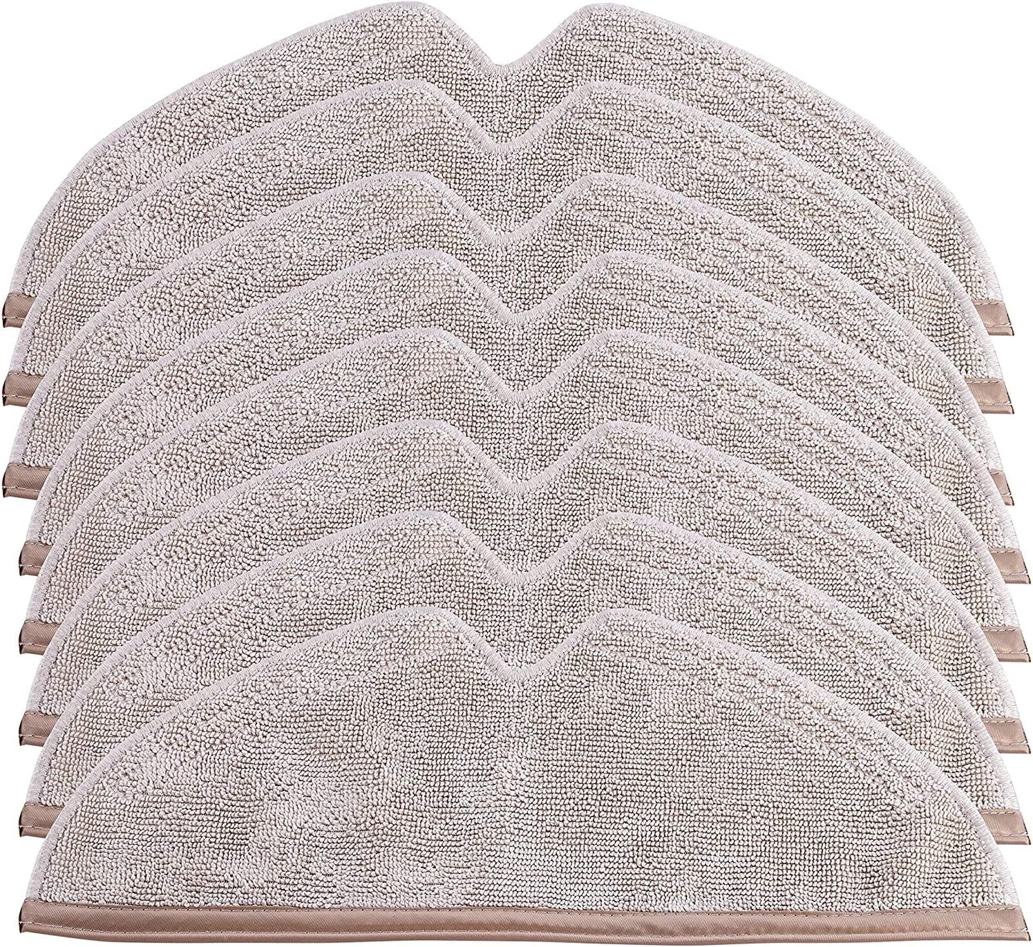 KEEPOW 8 Pcs Microfiber Mop Cloth Pad Refill Kit