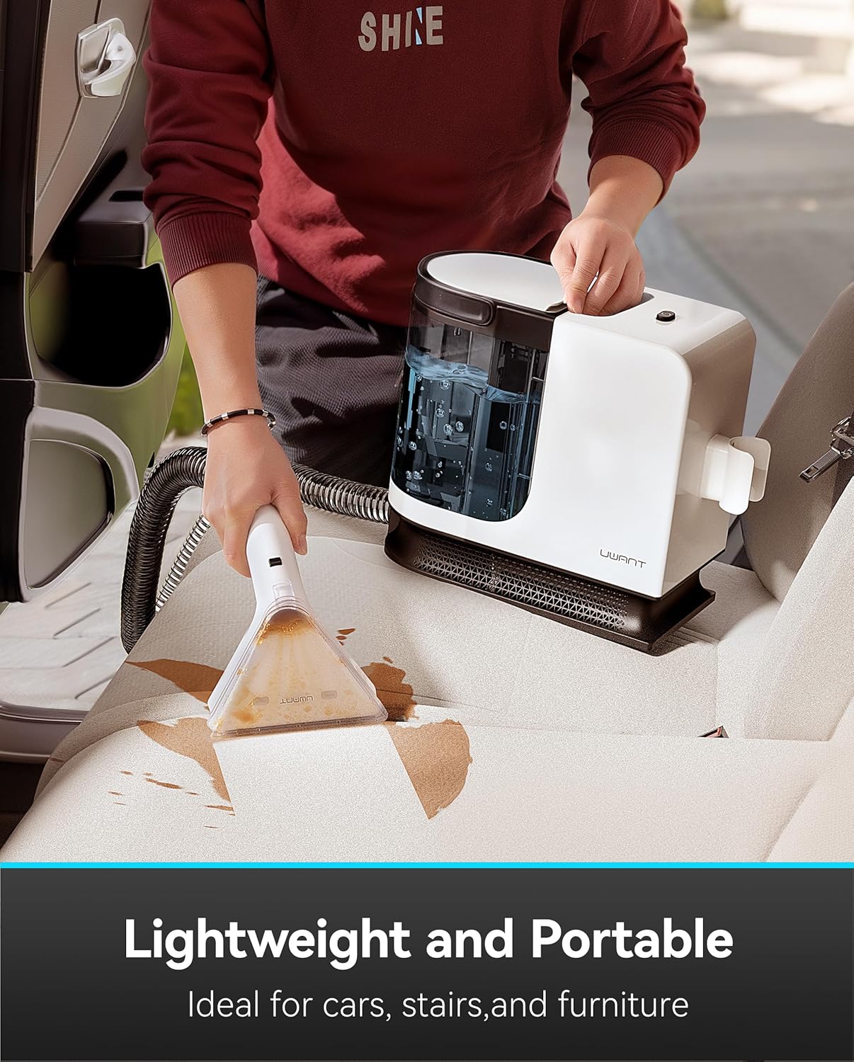 Uwant Portable Carpet Cleaner with 12KPa Suction