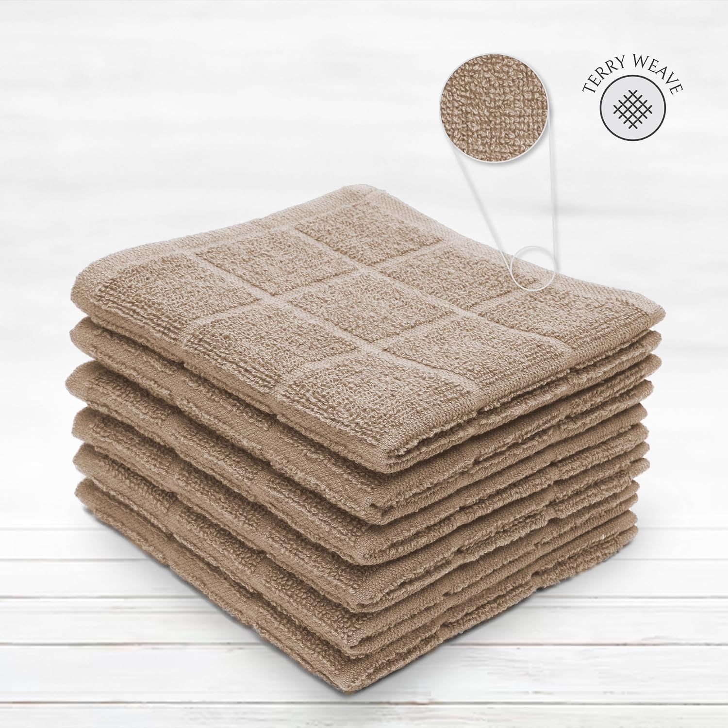 Mellow Buff 100 Cotton Dish Cloths 6 Pack