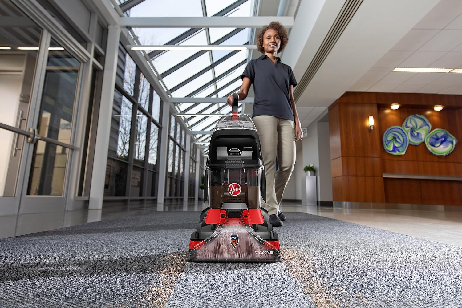Hoover Commercial PowerScrub XL Spot Extractor Black